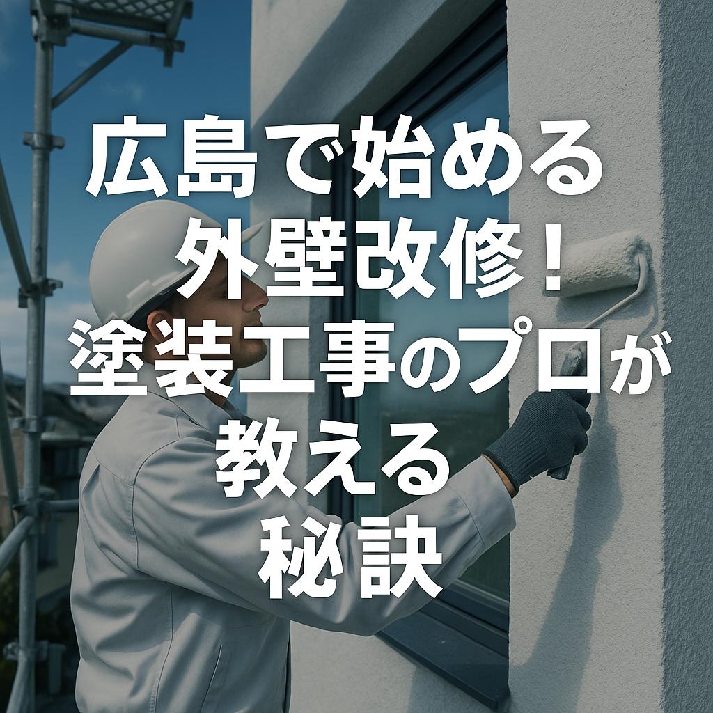 広島で始める外壁改修!塗装工事のプロが教える秘訣